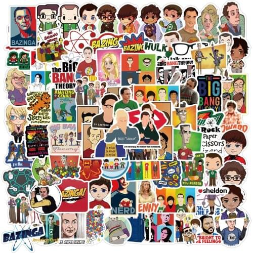 100 pieces big bang graffiti stickers luggage waterproof stickers foreign trade cross-border wholesale