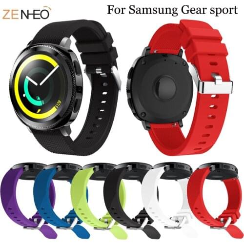 20mm Watchstrap for Samsung Galaxy Watch Active 2 40/44mm silicone Smart Wristbands for Samsung Gear S2/Samsung Gear sport strap