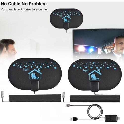 2000 Miles HD TV Antennas Indoor Digital TV Antenna Signal Amplifier DVB-T2 Support 4K TV Stick HDTV Signal Receiver