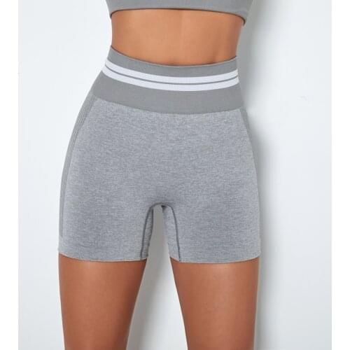 Seamless Gym Shorts High Waist Fitness Scrunch Butt Yoga Shorts Workout Legging Women Sportswear Exercise Compression Gym Shorts