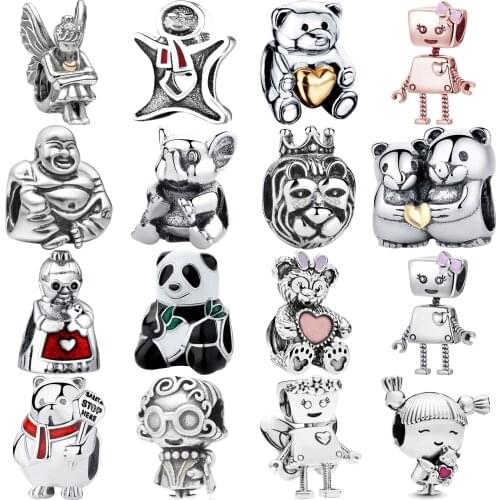 Designer 925 Sterling Silver Bracelet Floating Charms Beads Fit Original Charms Bracelets for Women Necklace Womens Jewelry