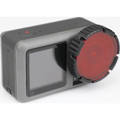 For DJI OSMO Action Camera Diving Lens Filter Red Diving Filters Underwater Shooting Filter to Correct the Color Deviation