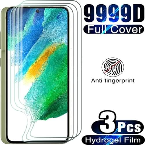 3pcs Hydrogel Film Screen Protector For Samsung s21 fe s21fe s20 fe 21fe note 20 ultra 10 lite 10e s 9 8 10 plus not glass films