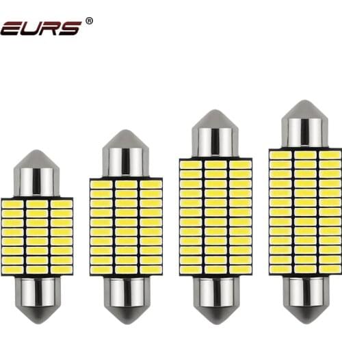 1PC C5W Led C10W Festoon Light Interior Light 31mm 36mm 39mm 41mm Car LED 4014 Auto License Plate Doom Lamp Reading Light 12V