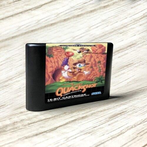 Donald Game Duck - EUR Label Flashkit MD Electroless Gold PCB Card for Sega Genesis Megadrive Video Game Console