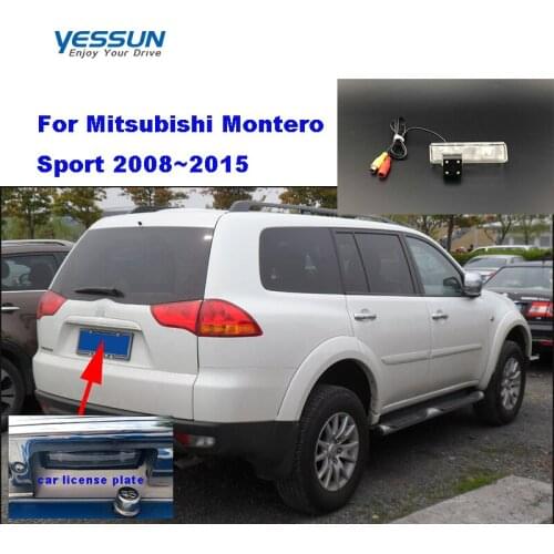 Yessun car License plate rear camera For Mitsubishi Montero Sport 2008~2015 camera Parking Assistance