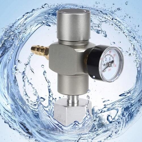Press Regulator Reducer Valve With Pressure Gauge Meter For Hydraulic Water Purifier Regulator Manometer Beer Accessories