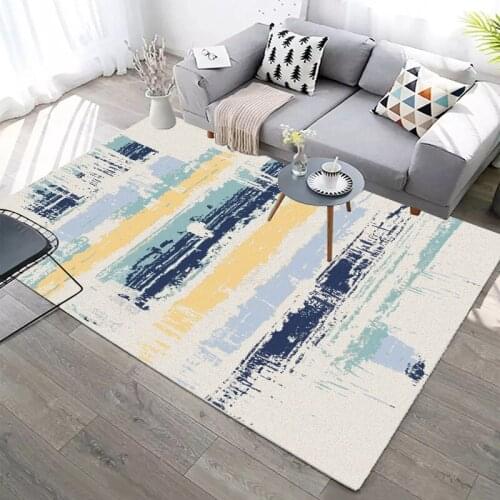 Chinese Ink-spraying Living Room Coffee Table Carpet Modern Minimalist Model Room Splashing Ink Carpet Room Decoration