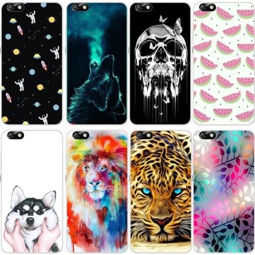 Fashion Soft silicone TPU Back Cover For HUAWEI HONOR 4X Phone Funda Case For Huawei Honor 4X Cute Cartoon Case