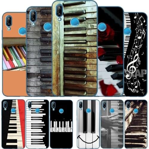 Piano key Soft Silicone Phone Case For Huawei P9 P10 P20 P30 P40 LITE P20 P30 P40 PRO P smart Y6 Y7 Y9 Prime nova 3i