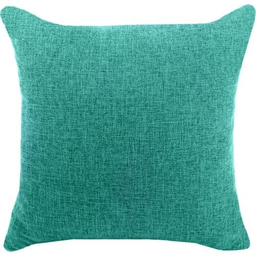 Aprince Nordic Style Imitation Linen Solid Color Cushion Linen Simple Plain Hug Pillowcase Cover Pillow