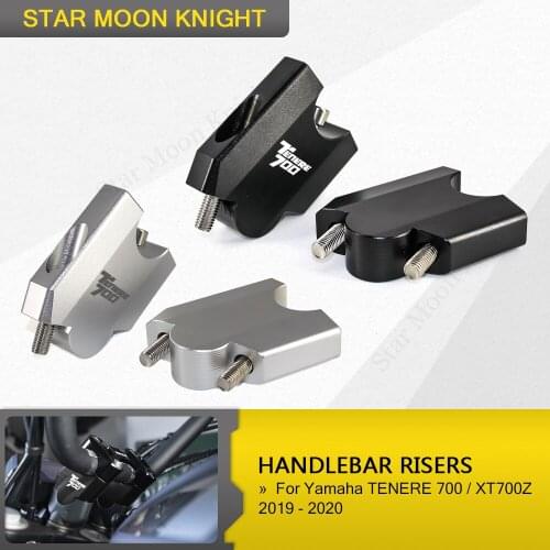 Motorcycle Handlebar Risers Clamp Mounting Mount Riser Adapter For Yamaha Tenere 700 Tenere700 XT700Z XTZ 700 T7 T700 2019