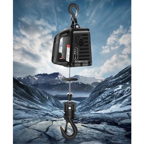 200KG 220V/110V Portable electric hand winch traction block electric steel wire rope ATT