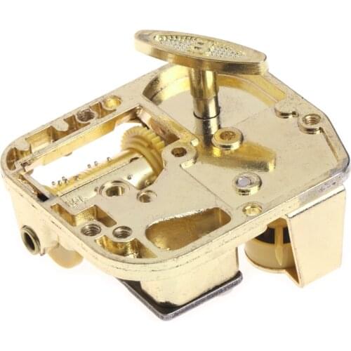 DIY Mechanical Musical Box Golden Movement+Screws +Castle In The Sky Key Gift
