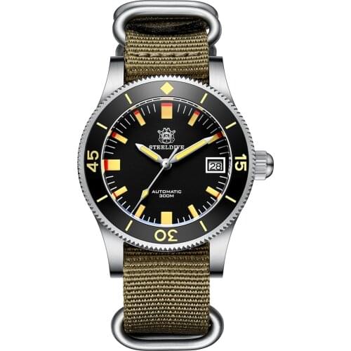 Steeldive SD1952T Ceramic Bezel Stainless Steel Case 300m Waterproof Japan NH35 Automatic 41mm Mens Dive Diver Watch Reloj