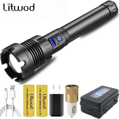 XHP90.2 4-core Led Flashlight Aluminum Lantern Function Torch Usb Rechargeable 18650 or 26650 Battery Zoom XHP70.2 Power Bank