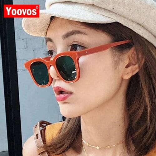 Yoovos 2021 Luxury Vintage Sunglasses Women Square Brand Designer Classic Man/Women Sun Glasses UV400 Shopping Outdoor Eyewear