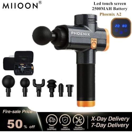 EMS Massage Gun Rechargeable Muscle Stimulator Deep Tissue Professional Massager Neck Body Relaxation Slimming Pain Relief