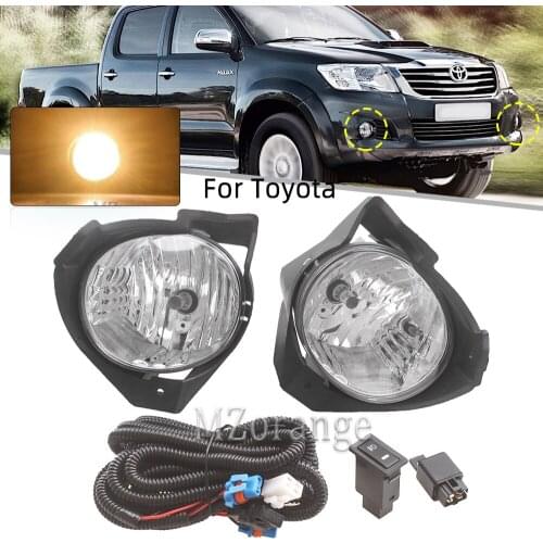 1 set Fog Lights for Toyota Hilux Vigo MK6 2008 2009 2010 2011 Foglights Headlight Car Fog Lamp Kit With Harness Bulb Switch
