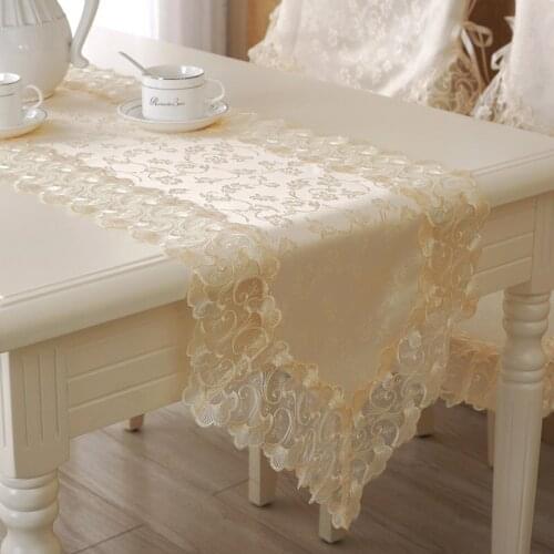 Lace Table Runner Table Banner Table Cover Desk Banner Home Textile Table Decoration Party Wedding Gift
