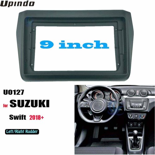 2 Din 9 Inch Car Radio Installation DVD GPS Mp5 Plastic Fascia Panel Frame for SUZUKI Swift 2018+ Dash Mount Kit