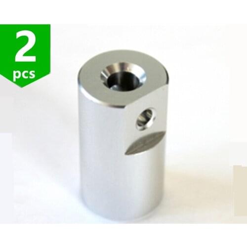 2pcs*aluminum alloy Z-axis Motor coupling M5 Thread and 5mm bore for NEMA17 steeper motor Reprap CNC mill parts
