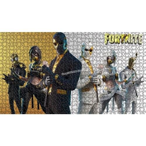 500PCS fortnites puzzle fortress night anime figure playing Childrens educational games battle royale kids birthday gifts toys