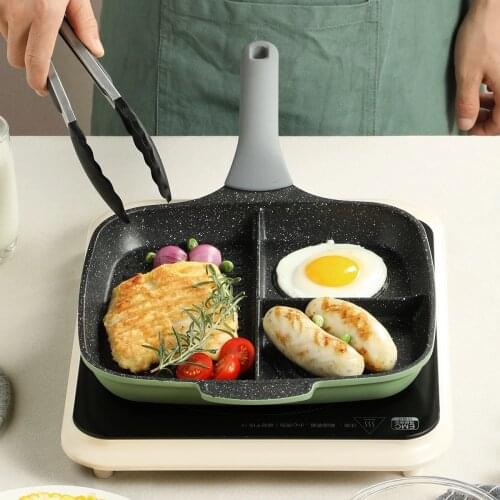 Nonstick Breakfast Frying Pan Grill Pan Multi-Function Steak Omlette Pan Suit Induction With Anti-heat Handle Saucepan Ovenware