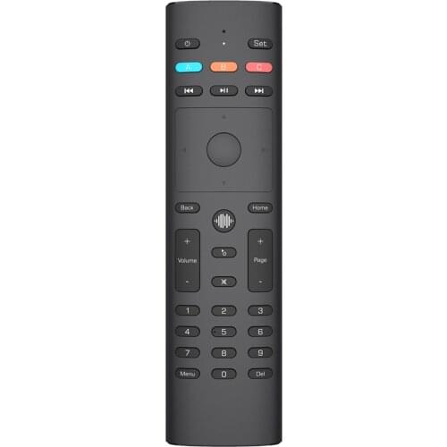 G40S 2.4GHz Wireless Air Mouse 34 Keys 6-Axis Gyro High-fidelity Voice Remote Control for PC Projector Android TV Box STB