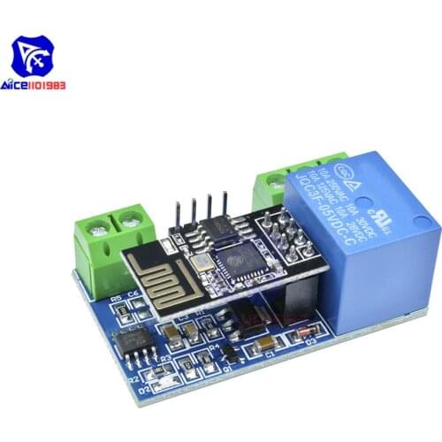 Diymore ESP8266 ESP-01S ESP01S WIFI Wireless Module 5V 1CH Relay Based Board for Smart Home Intelligent Furniture