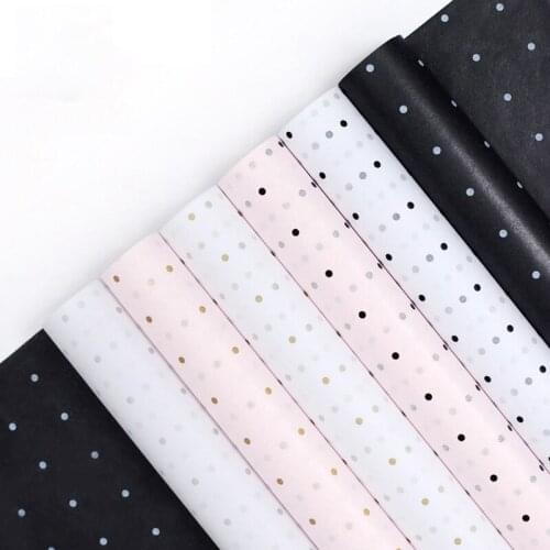 50x70cm 28sheets/pack Star Moon Gold Print Tissue Papers Flower Wrapping Papers Gift Wrapping Papers Handmade Craft Papers
