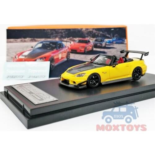 Wild Fire 1:64 Honda S2000 Voltex Yellow resin Resin Model Car