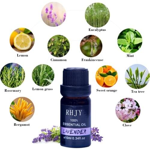 10ML Floral Fruity Essential Oil For Diffuser Aromatherapy Oil Mint Lemon Lavender Cinnamon Tea Tree Aroma Oil Help Sleep