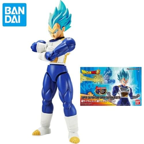 Bandai Assembled Model Figure-rise Dragon Ball Super Saiyan God Vegeta Action Figure Decoration Toy Childrens Birthday Gift