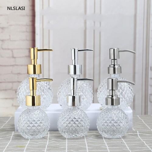 European style hand sanitizer bottle creative lotion bottle hotel club shampoo shower gel press soap dispenser sub-bottling