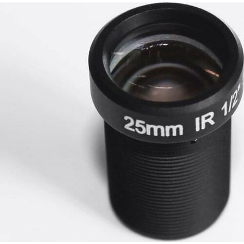 HD 5mp 25mm CCTV Lens 1/2" Fixed Iris IR Infrared M12*0.5 view 70m For IP Camera