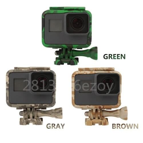 Camouflage Protective Frame Case for GoPro Hero 6 5 Black Camera Side Open Standard Border Frame for GoPro 6 5 Accessory