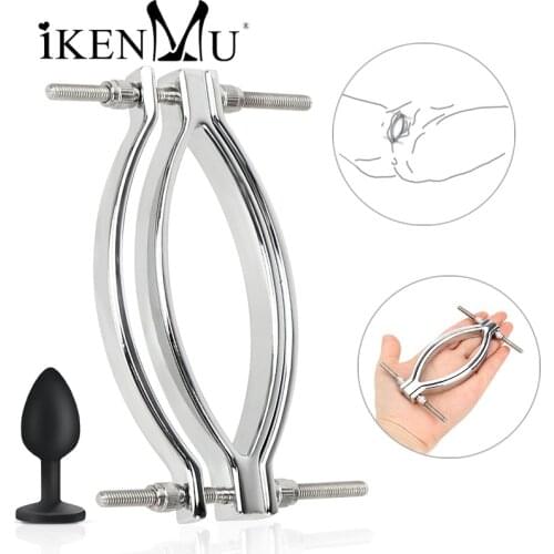 Labia Clips Sex Toys for Woman Clitoris Clamps Stainless Steel Pussy clip G-spot Stimulator Massage BDSM Vagina iKenmu Sex Shop