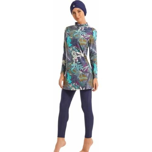 Muslim Swimwear Islamic Women Modest Hijab Plus Size Burkinis Wear Swimming Bathing Suit Beach Full Coverage Swimsuit