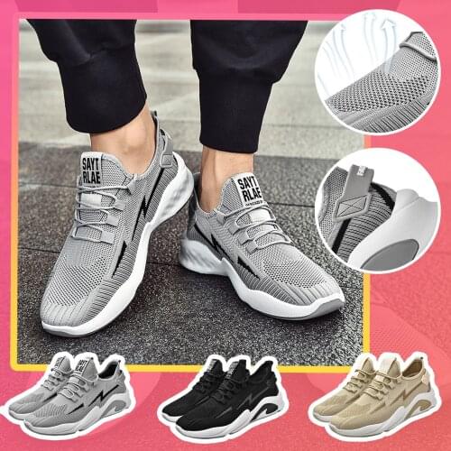 Men Mesh Flats Sneaker Casual Lace-up Sport Shoes Running Breathable Shoes Soft Soled Sneakers Кроссовки Женские Zapatillas Muje