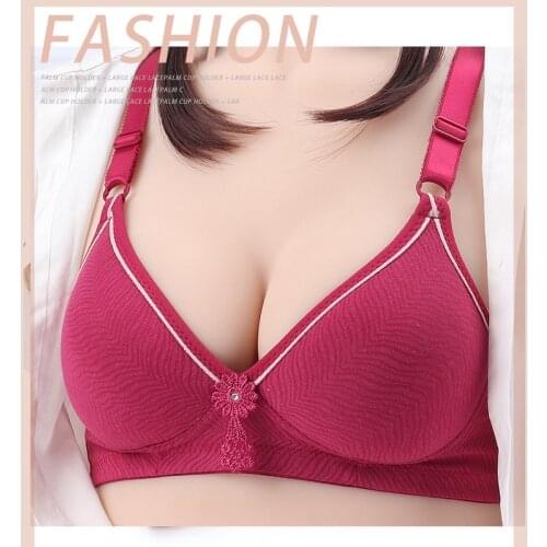 Soft women bra Breathable cotton bralette padded without underwire Minimizer sleepwear underwear girls students mom Lingerie C15