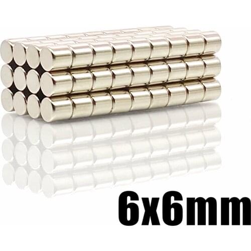 10-5000pcs 6x6 mm Mini Small Round Magnets N35 Neodymium Magnet Dia 6x6mm Permanent NdFeB Strong Powerful Magnets 6*6