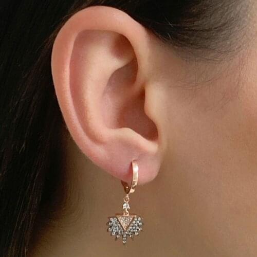 New Trend 925 Sterling Birthday Gift Silver Fashion Dangle Drop Ladies Earrings For Women Fine Jewelry Party Wedding Accessories