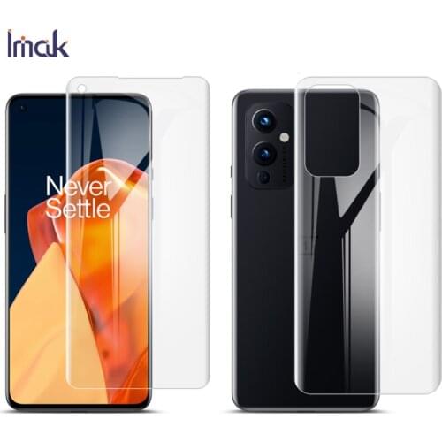 For OnePlus 9 One Plus 9 Pro Back Cover Screen Protector IMAK 2pcs Transparent HD Smooth Self Recovery Hydrogel Film