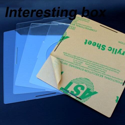 Model processing dust cover 250 * 224 * 252mm high transparent assembled hand-made storage with round hole assembly box