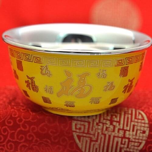 Silver bowl 999 bowl chopsticks spoon cutlery set household silver cutlery bowl