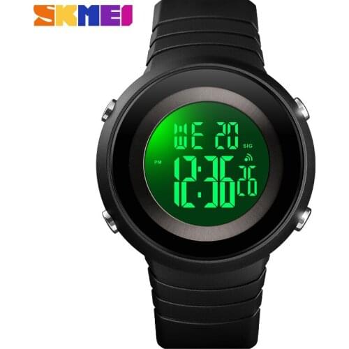 SKMEI 1507 Men Digital Sport Chrono Wristwatches Week EL Light Display Alarm Clock 50M Waterproof Watches Relogio Masculino
