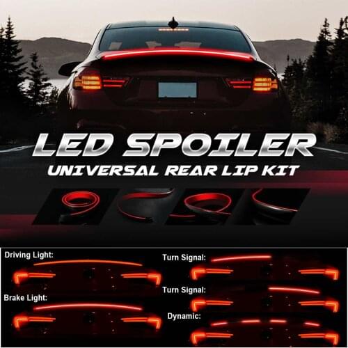 Led Spoiler Car Trunk Lip Spoiler Universal Rear Tail Wing for Bmw/Audi/Peugeot/Tesla/POLO/Mazda/Passat Car Exterior Parts