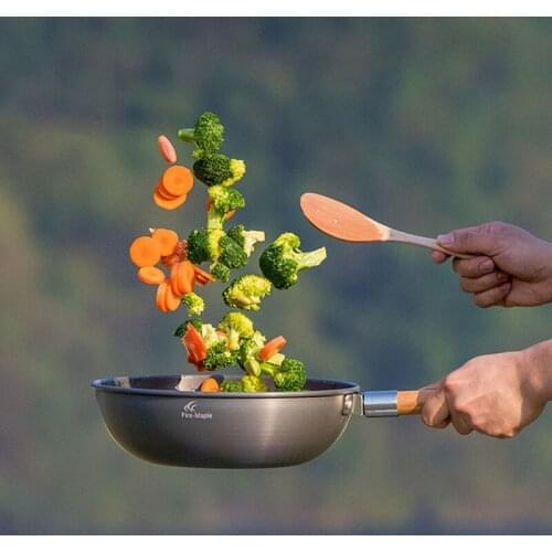 Outdoor camping wok Household wok Self-driving picnic equipment Removable picnic pot Spring Outing Fried Pork Pot