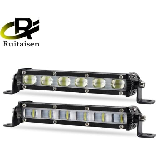 Ultra Slim 6D Lens 7 Inch 18W Led Work Light Bar Offroad Light For Auto 12V 24V ATV 4x4 Off road Car Work Lights Driving Lamps